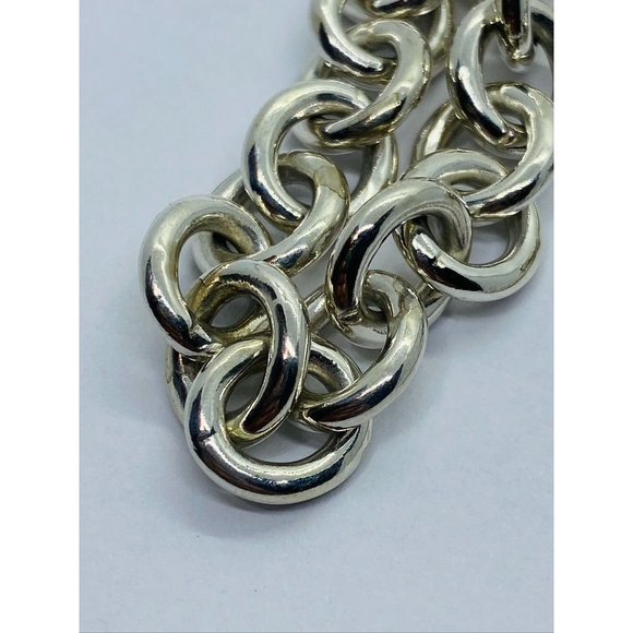 Tiffany & Co Sterling Silver Toggle Heart Tag Blank Heart Necklace 15.75" - Picture 11 of 14